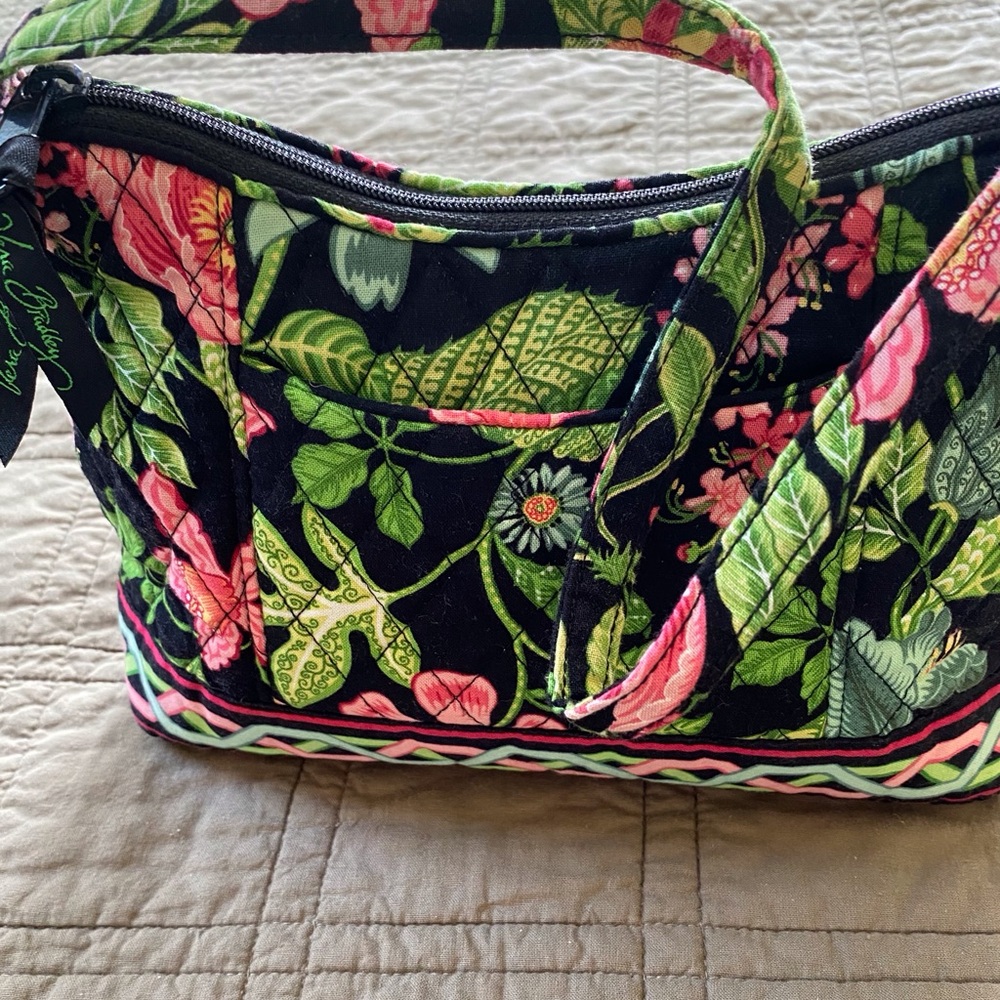 Vera Bradley Floral Black and Green Women's Bag